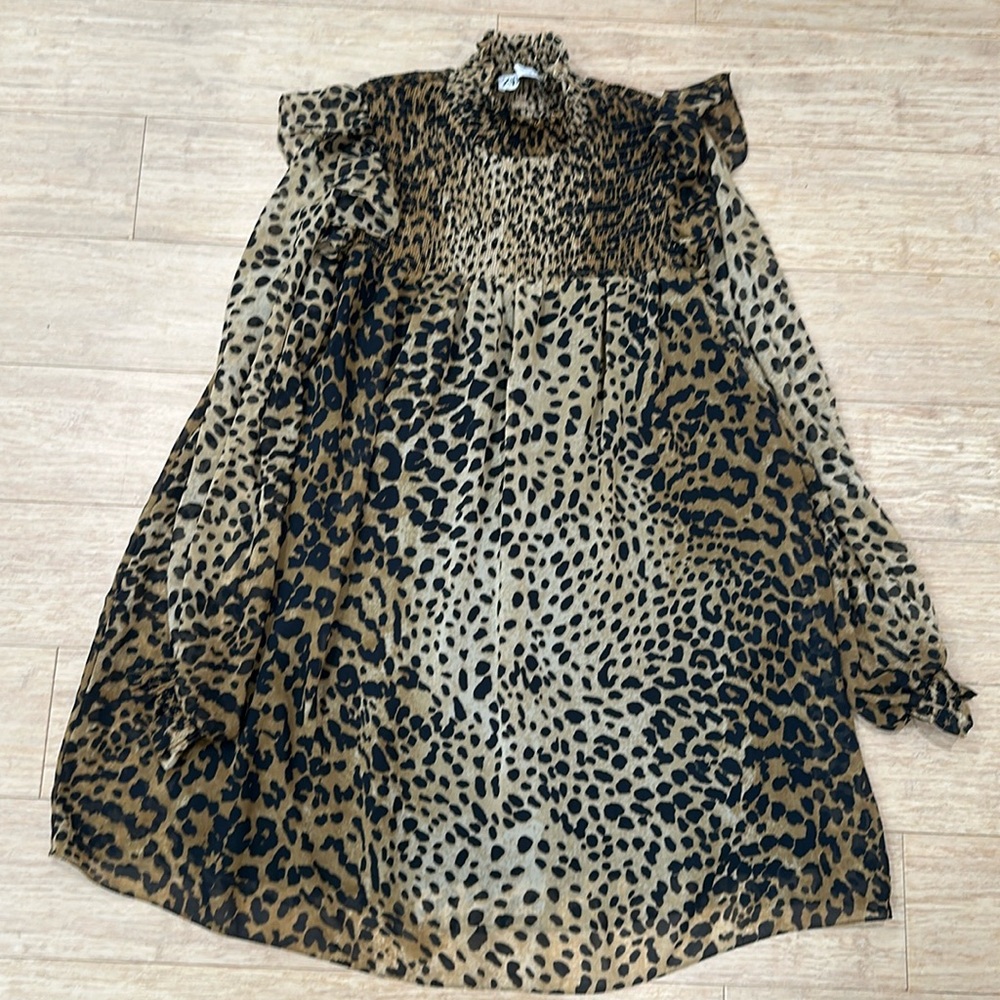 Zara leopard dress
